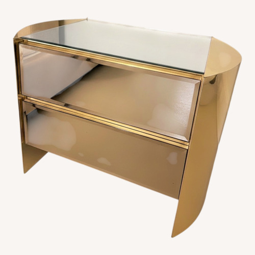 Used Gold Glass Nightstands for sale on AptDeco