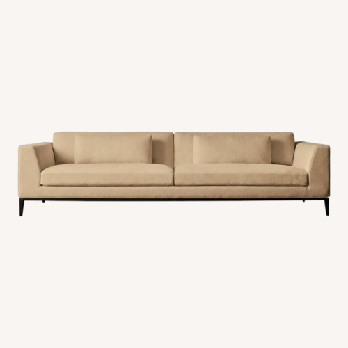 Used Restoration Hardware Italia Track Arm Natural Bench-Cushion Sofa for sale on AptDeco