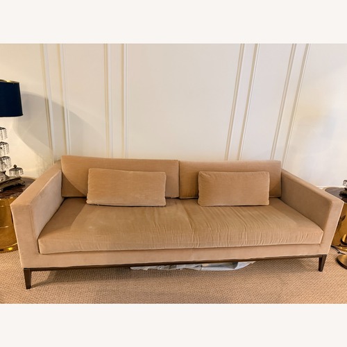 Used Restoration Hardware Italia Track Arm Natural Bench-Cushion Sofa for sale on AptDeco