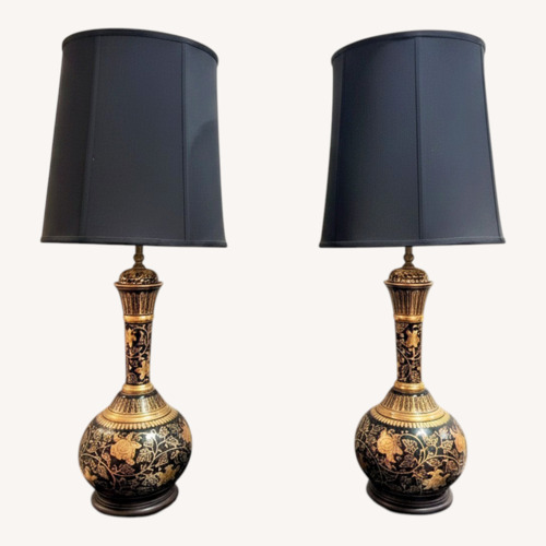 Used Vintage/Antique Black Table Lamps for sale on AptDeco