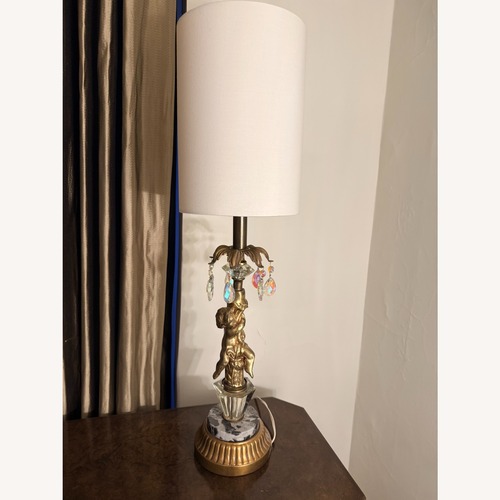 Used Vintage/Antique Gold Table Lamp for sale on AptDeco