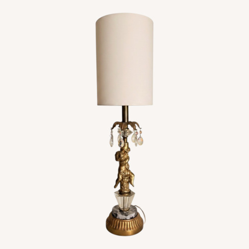 Used Vintage/Antique Gold Table Lamp for sale on AptDeco