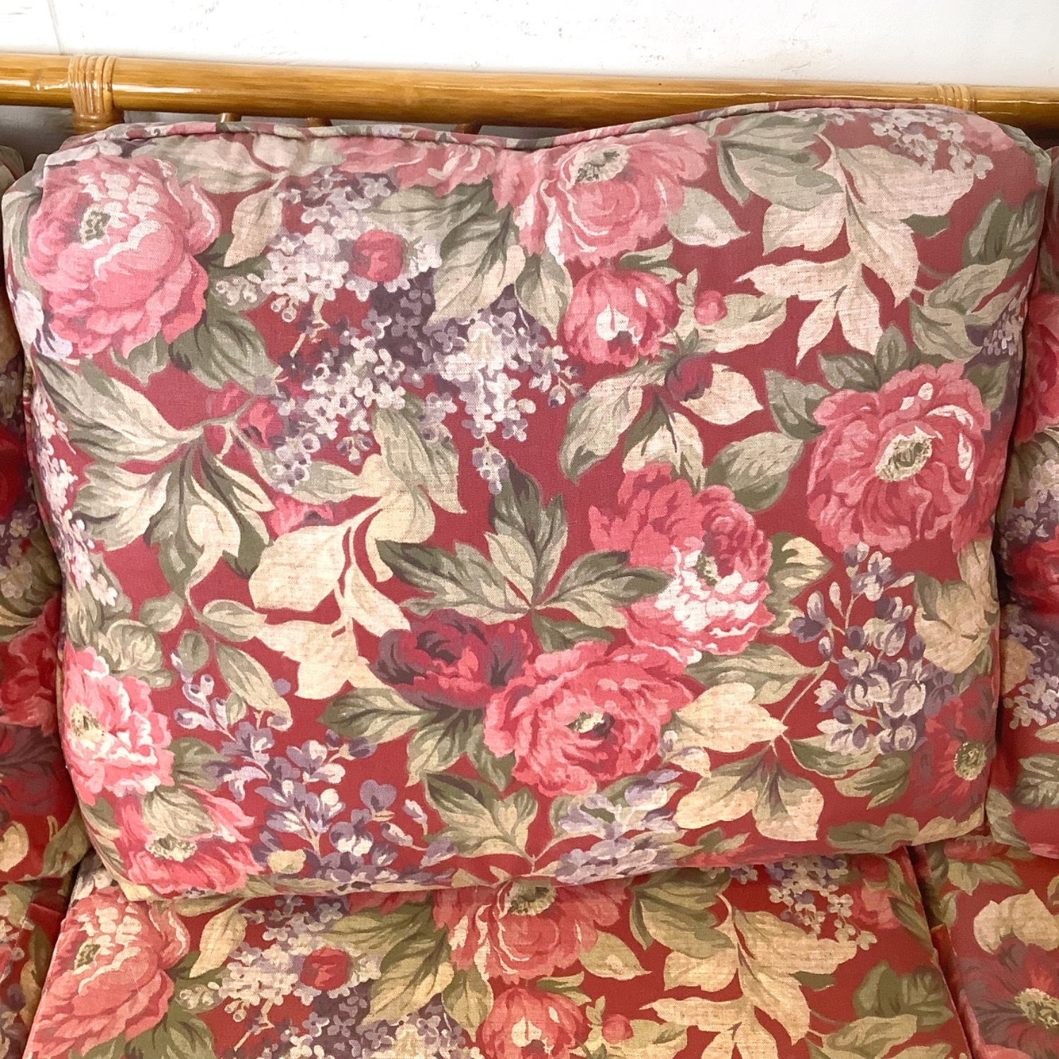 Vintage Rattan Palm Beach Style Sofa - image-7