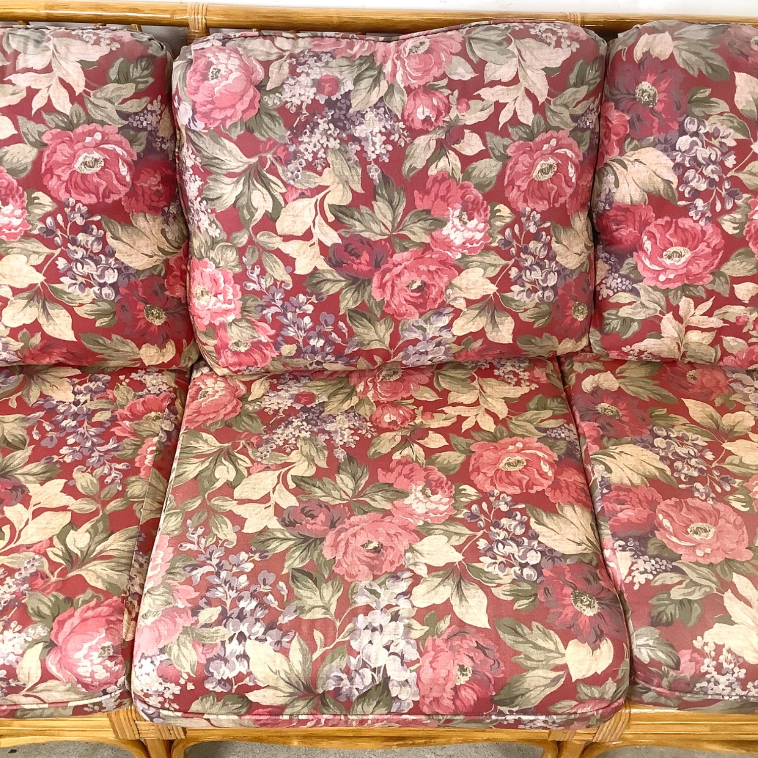 Vintage Rattan Palm Beach Style Sofa - image-6
