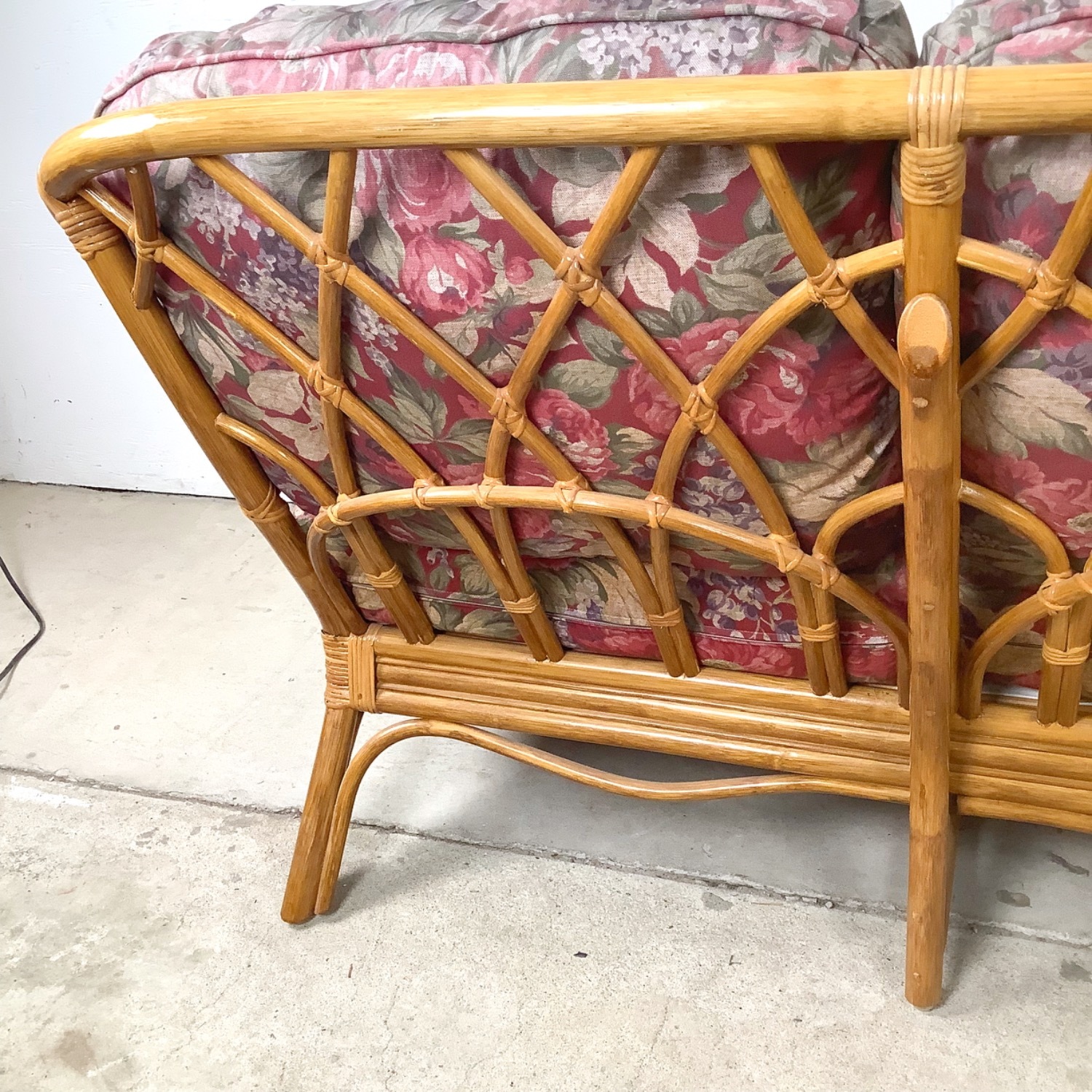 Vintage Rattan Palm Beach Style Sofa - image-13
