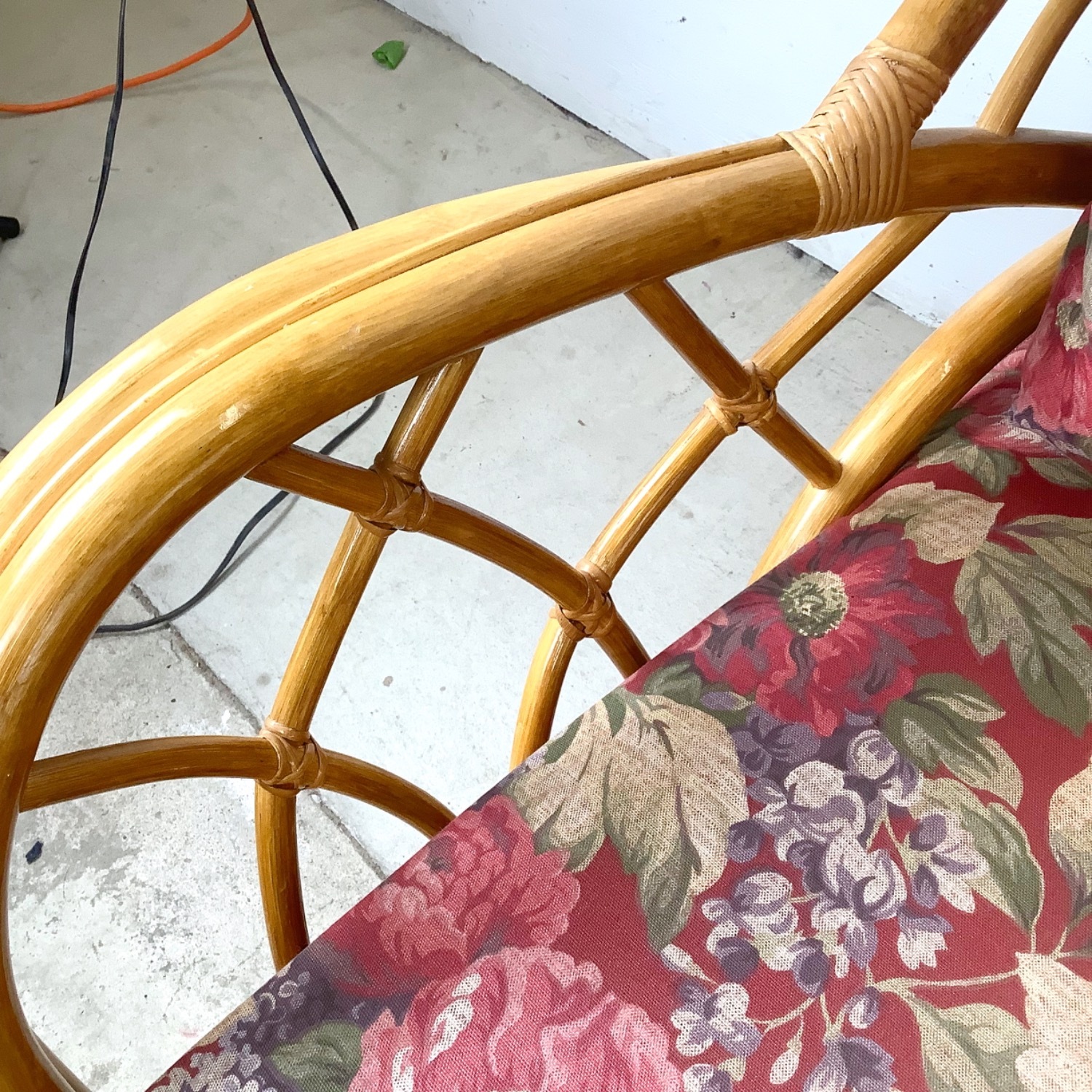 Vintage Rattan Palm Beach Style Sofa - image-14