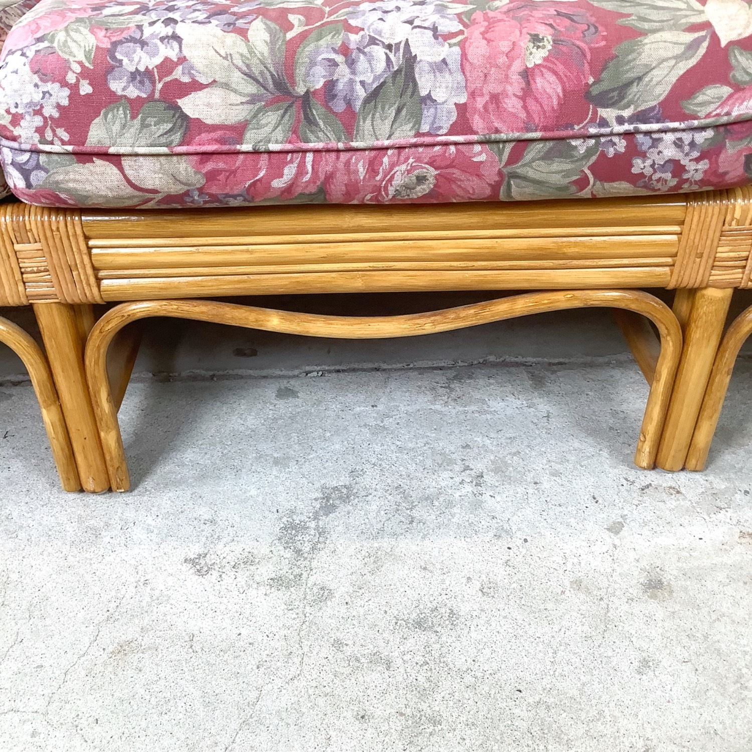 Vintage Rattan Palm Beach Style Sofa - image-17