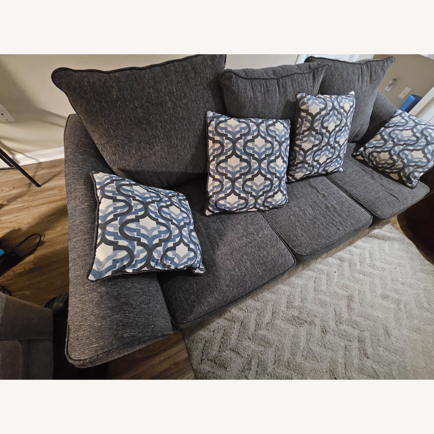 Rooms To Go Blue Sleeper Sofa - image-3