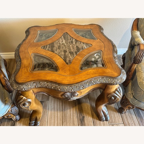 Used Michael Amini Amaretto Side Table for sale on AptDeco