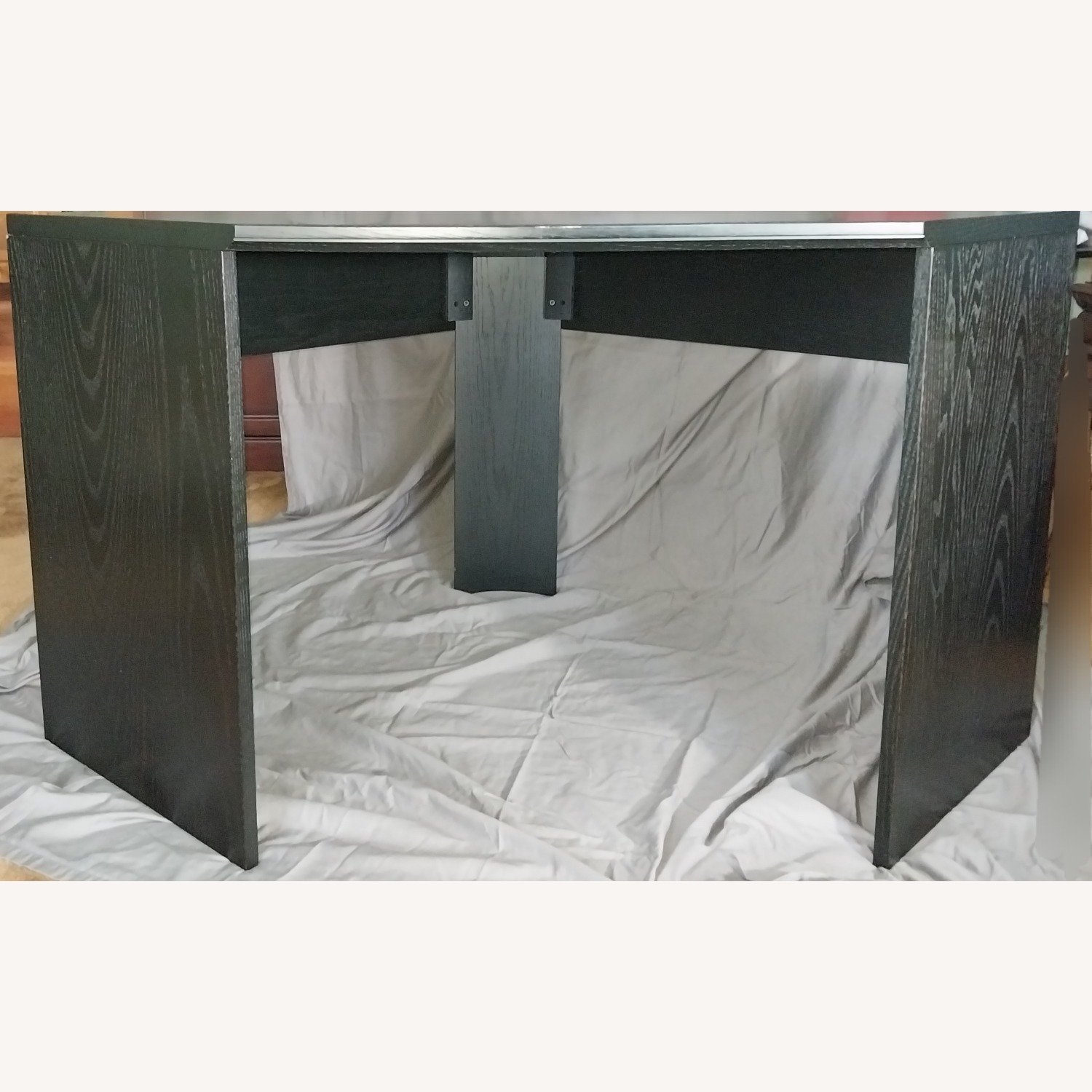 Pottery Barn Black Wood Desk - image-2