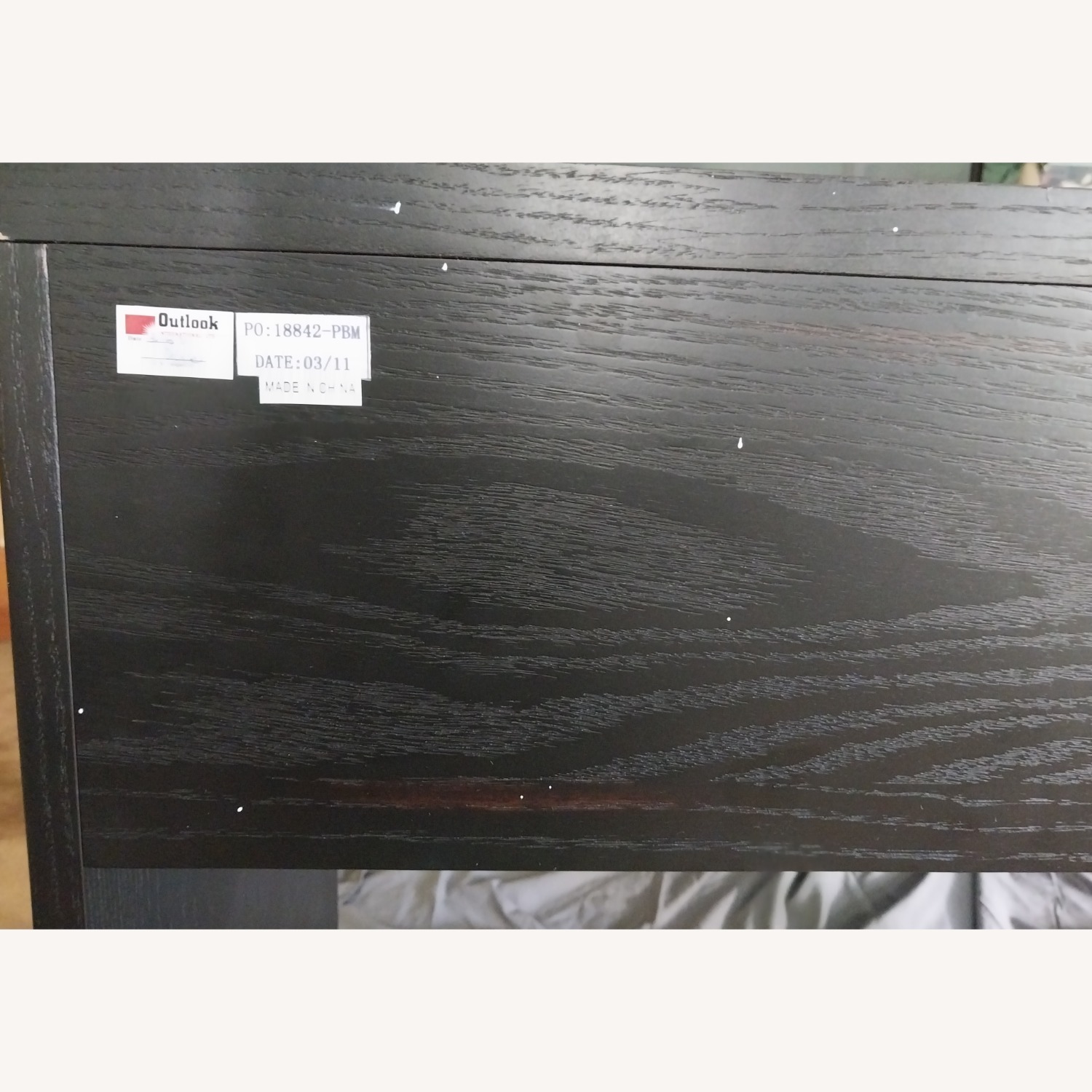 Pottery Barn Black Wood Desk - image-8