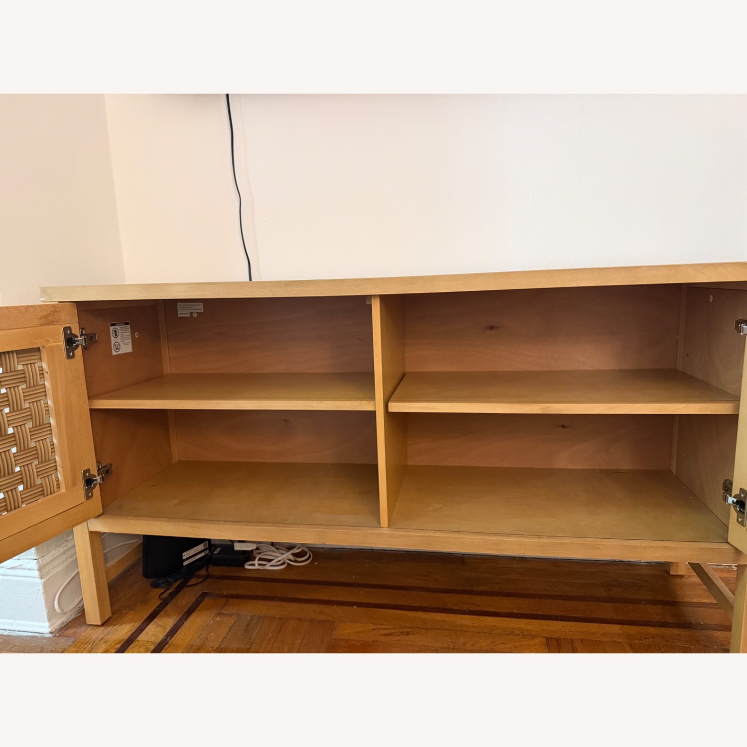 Target Natural Wood 55” Media Console Table - image-2