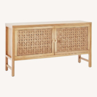 Target Natural Wood 55” Media Console Table