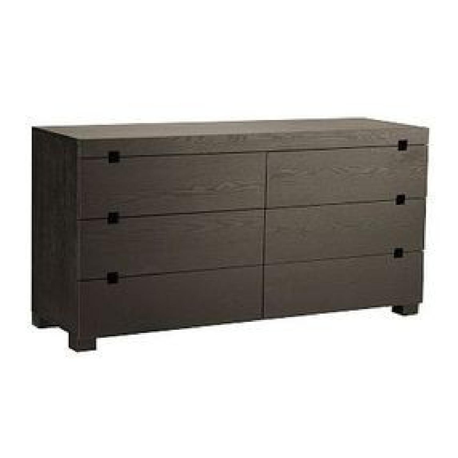 West Elm Square Cutout Chocolate 6 Drawer Dresser - image-10