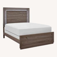 Mela King Size Bed Frame W LED Headboard 