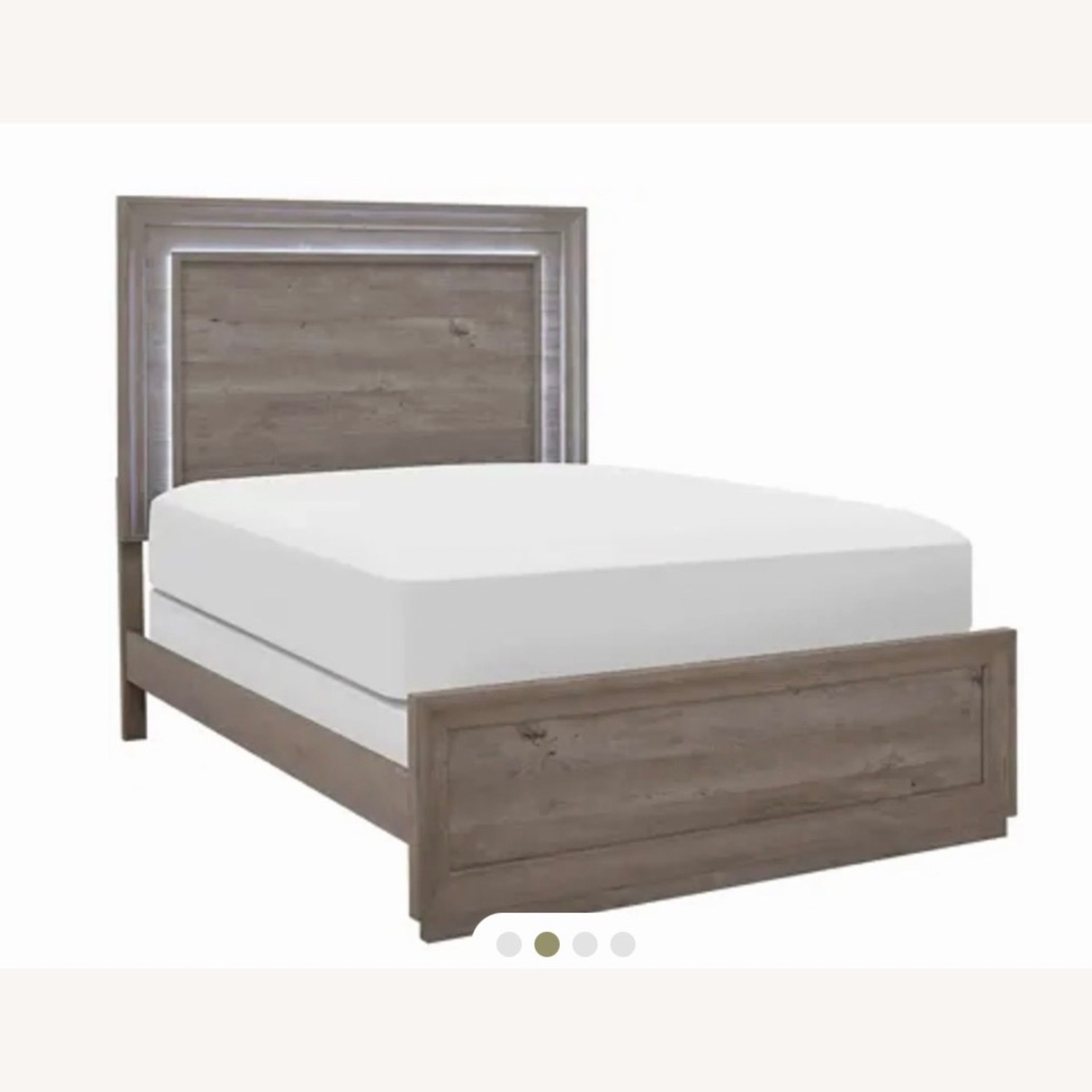 Mela King Size Bed Frame W LED Headboard - image-1