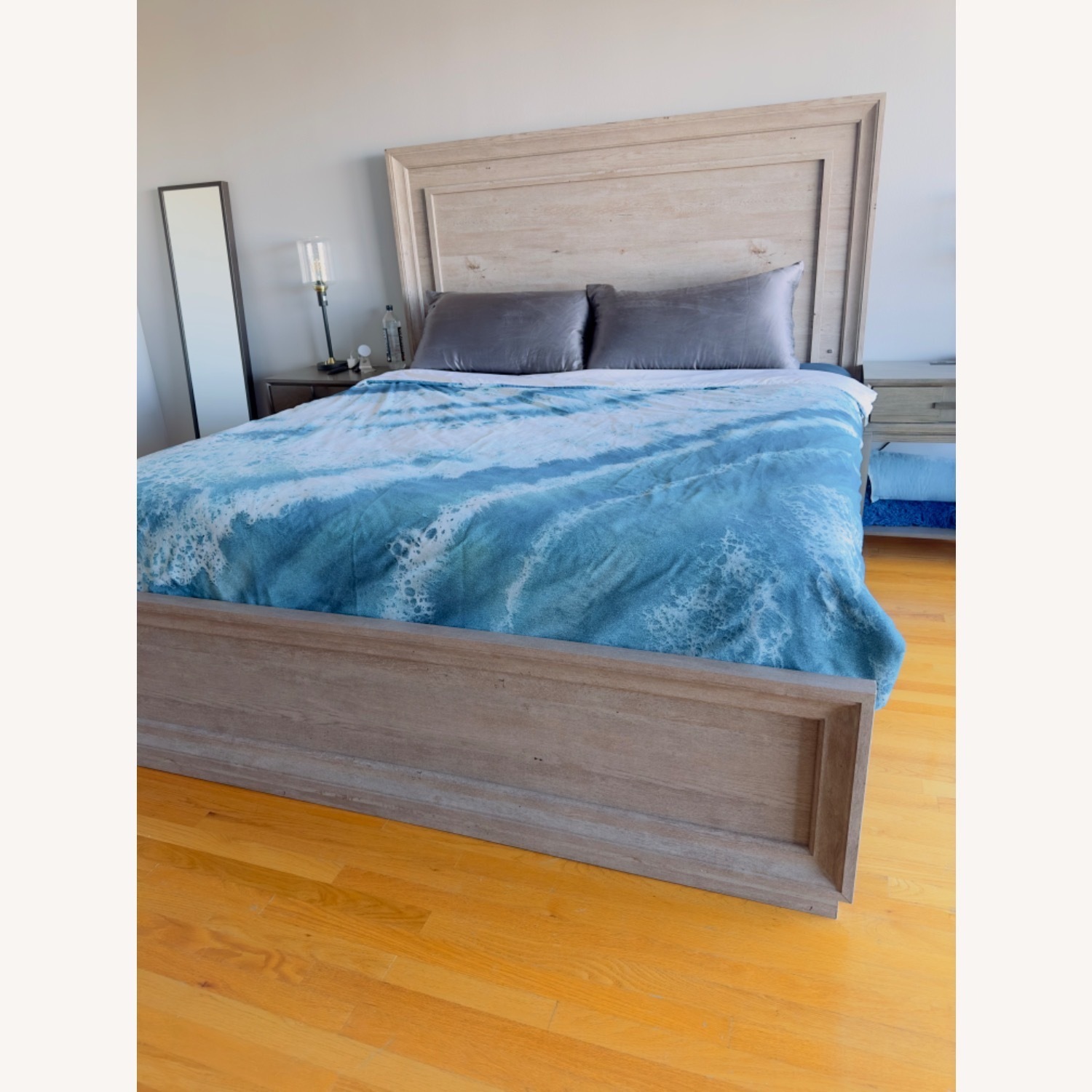 Mela King Size Bed Frame W LED Headboard - image-3