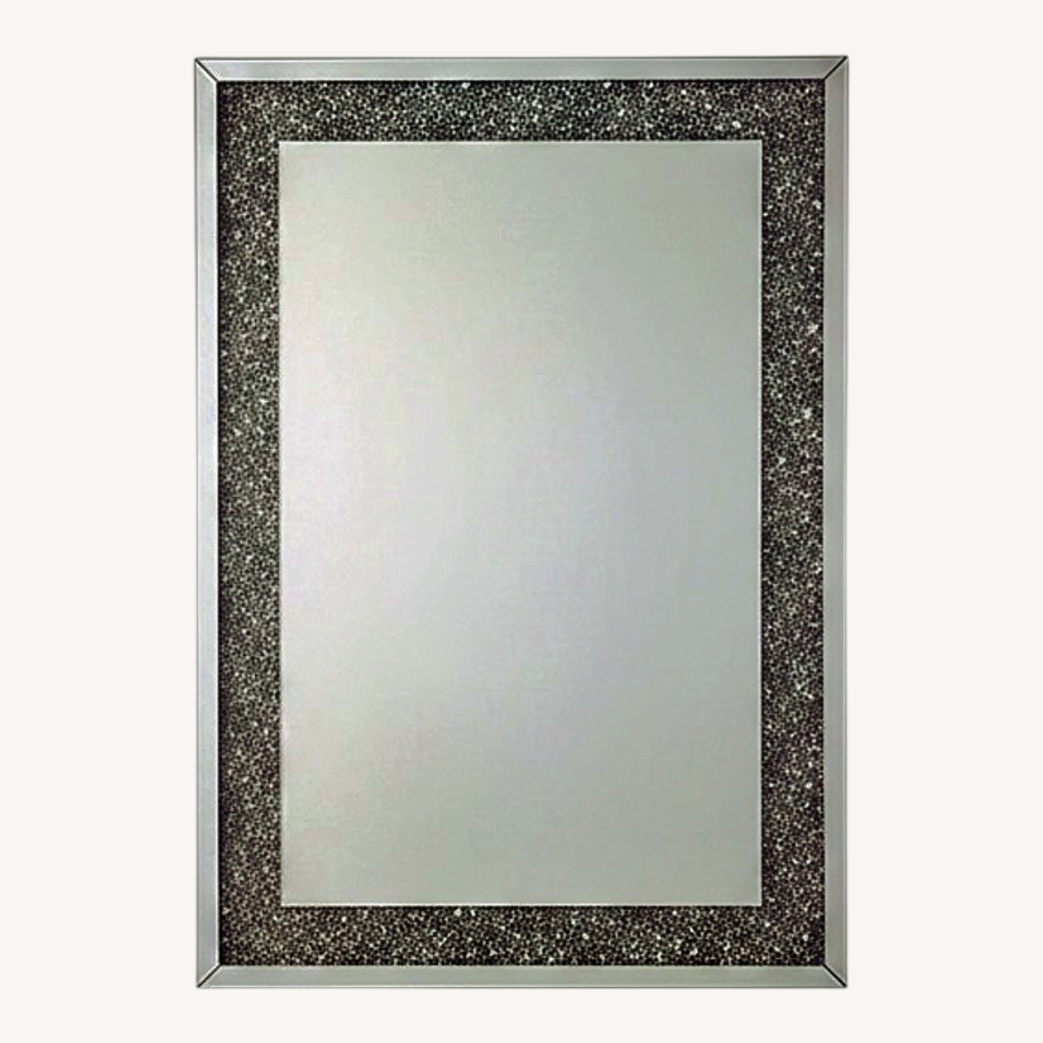 Silver Mirrored Glass Wall Mirror - image-0