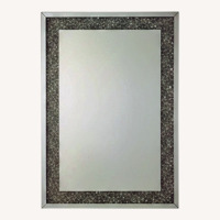 Silver Mirrored Glass Wall Mirror