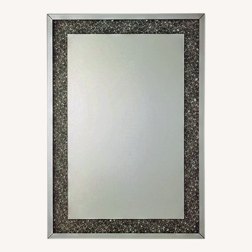 Used Silver Mirrored Glass Wall Mirror for sale on AptDeco