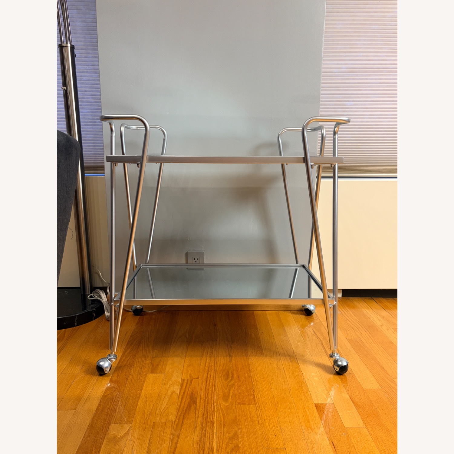 Silver Metal Bar Cart - image-2