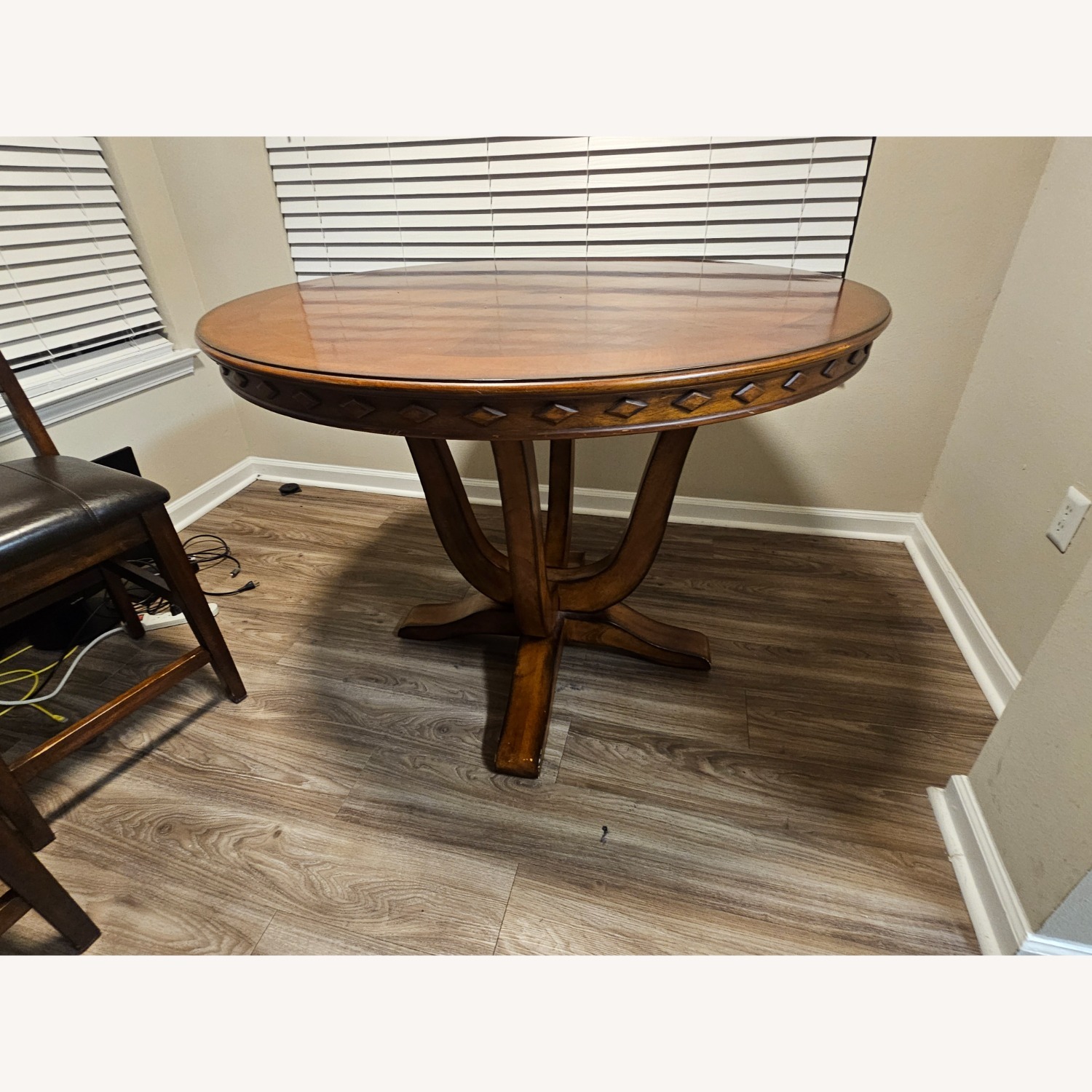 Vintage/Antique Dark Brown Dining Table - image-2