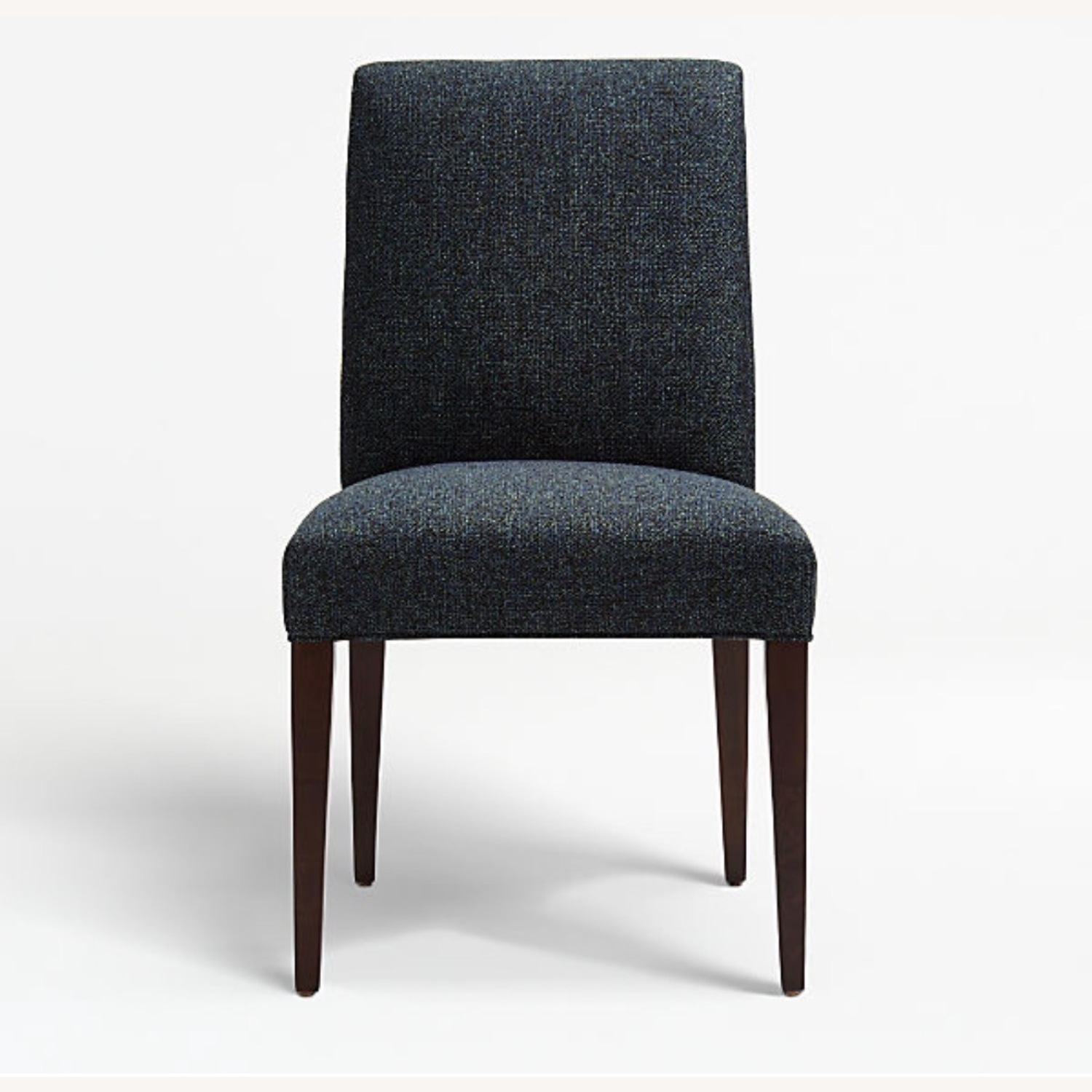 Crate & Barrel Miles Blue Fabric Dining Chairs - image-1