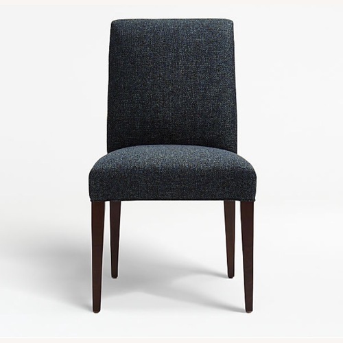 Used Crate & Barrel Miles Blue Fabric Dining Chairs for sale on AptDeco