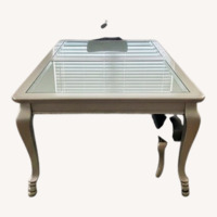 Silver Glass Dining Table