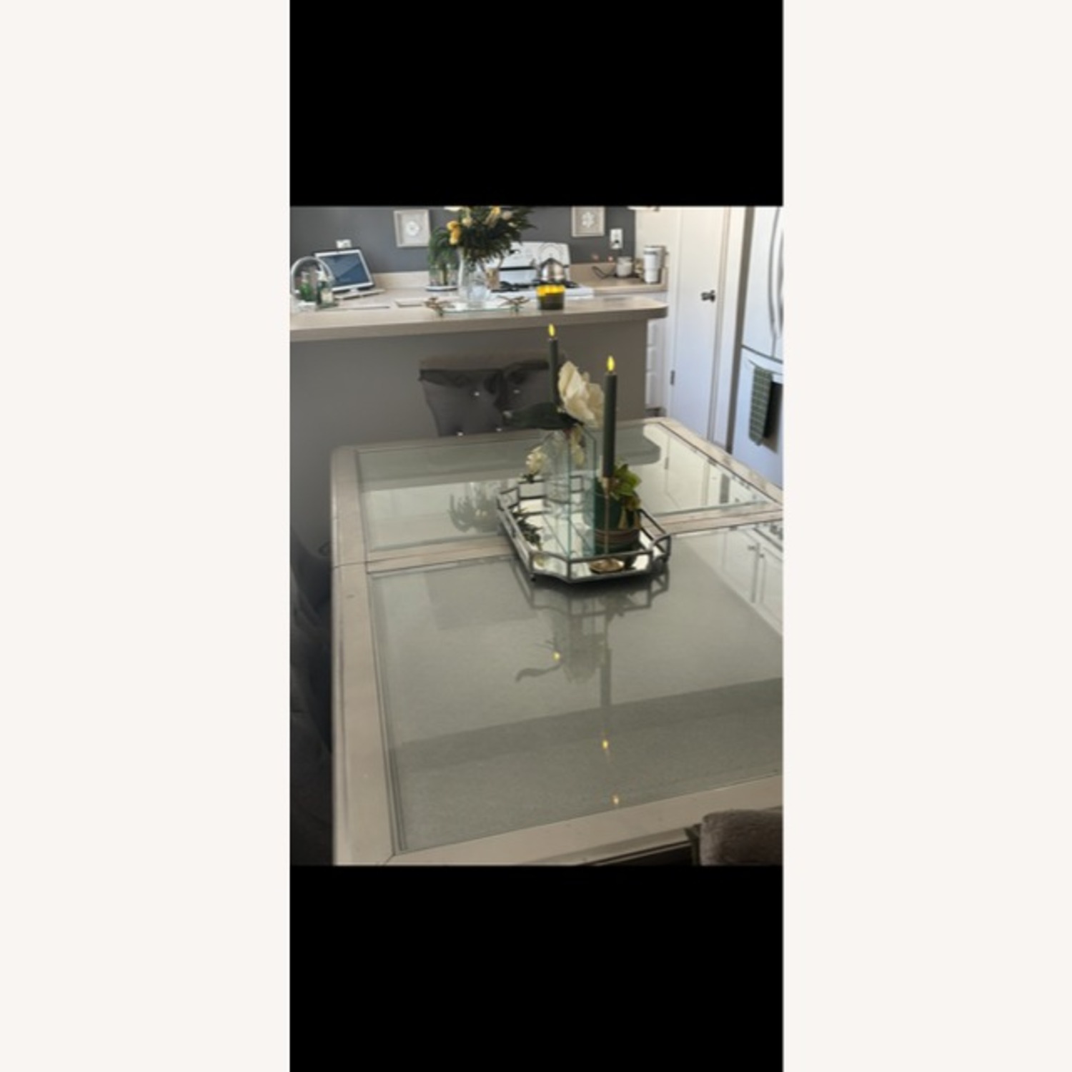 Silver Glass Dining Table - image-3