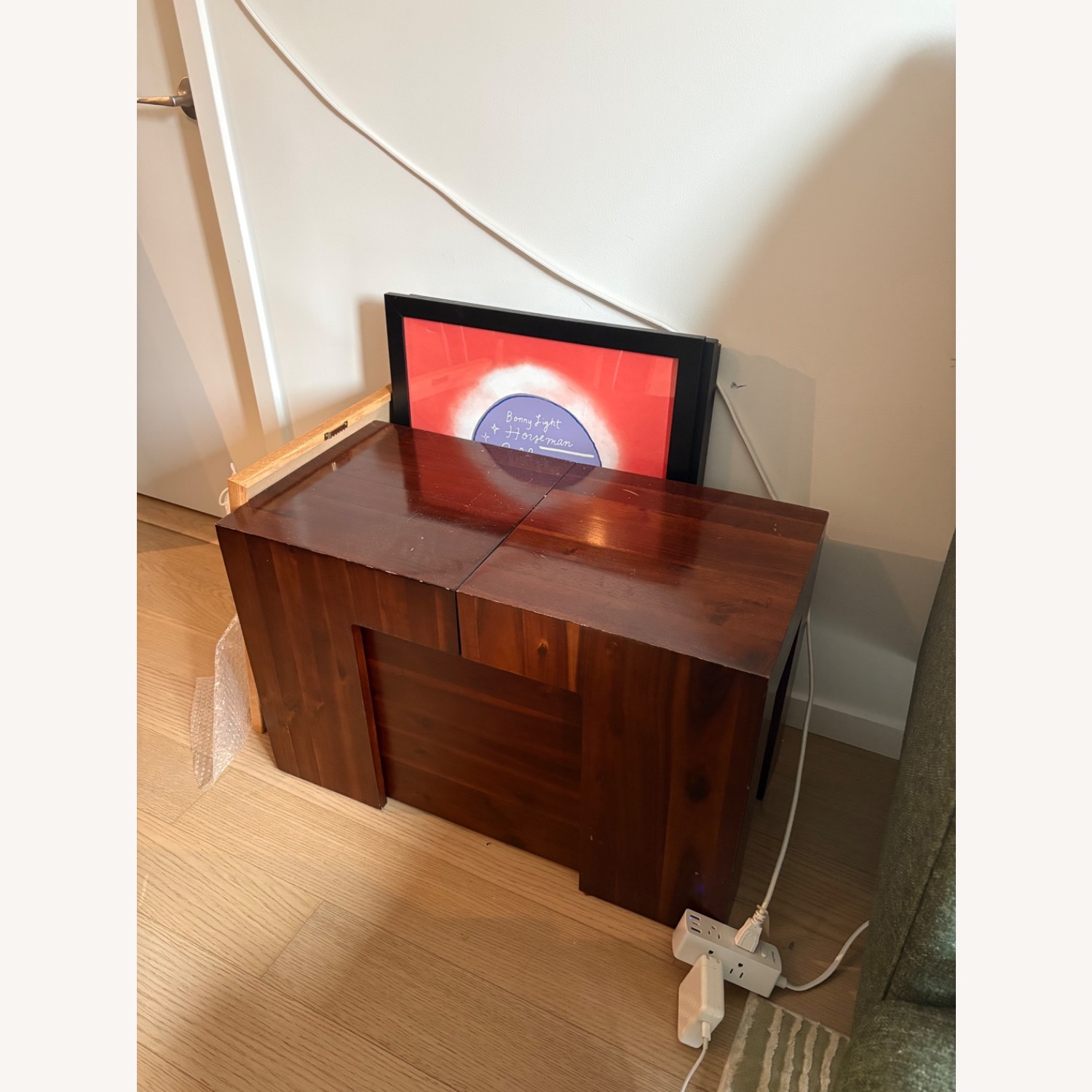 Transformer Table Dark Brown Wood Dining Table - image-3