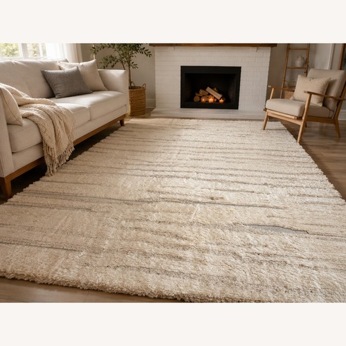 Used Restoration Hardware Eli Wool Rug – 12' × 15' Natural for sale on AptDeco