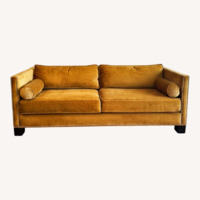 Gold Velvet Luxury Sofa - 3 Seat