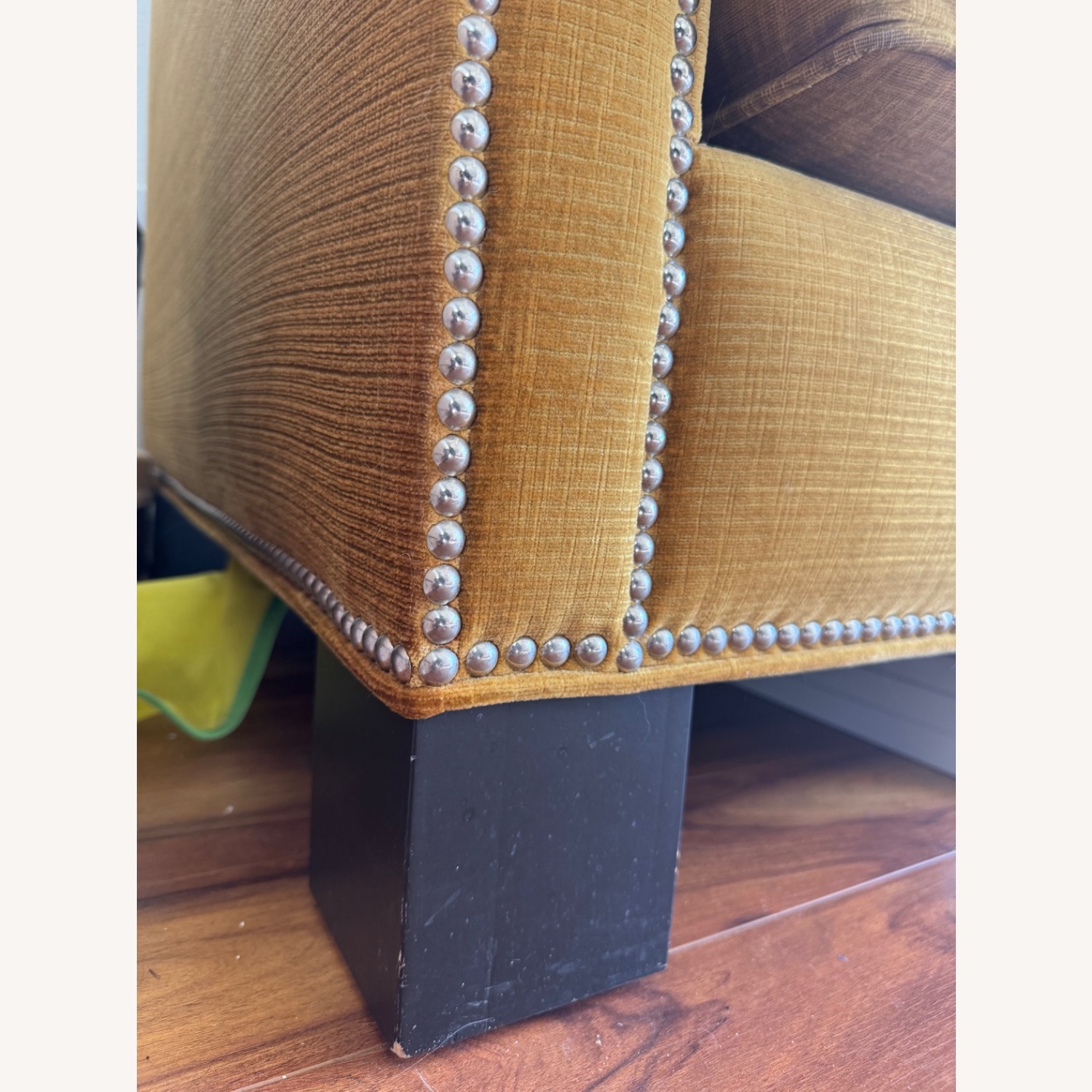 Gold Velvet Luxury Sofa - 3 Seat - image-6