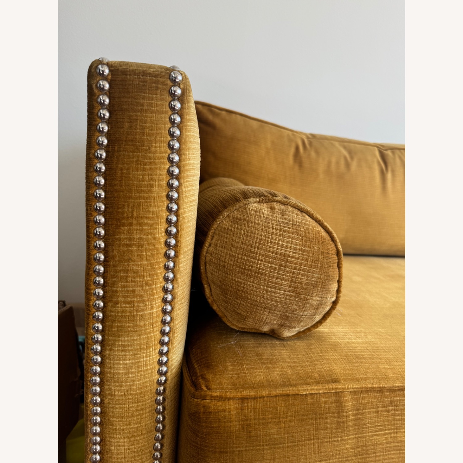 Gold Velvet Luxury Sofa - 3 Seat - image-4