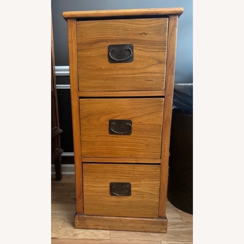 Used Light Brown Wood Storage Cabinet from China for sale on AptDeco
