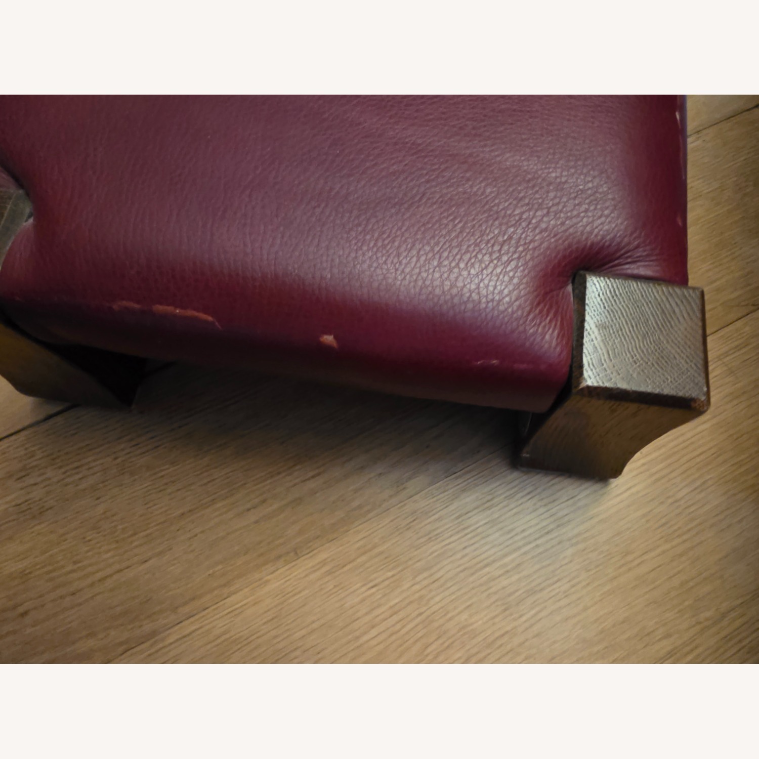 Stickley Audi & Co Burgundy Leather Rocker - image-3