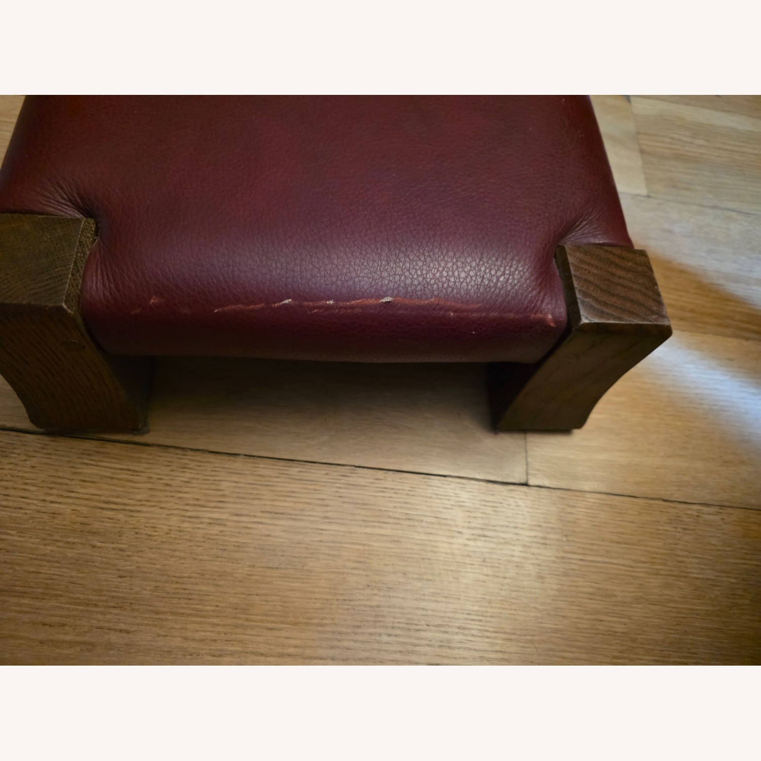Stickley Audi & Co Burgundy Leather Rocker - image-4