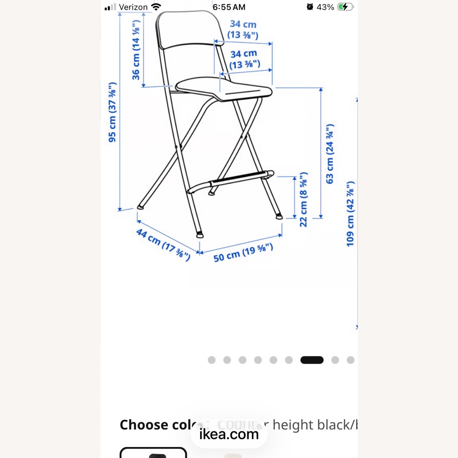 IKEA Franklin White Bar Stools Set - image-5