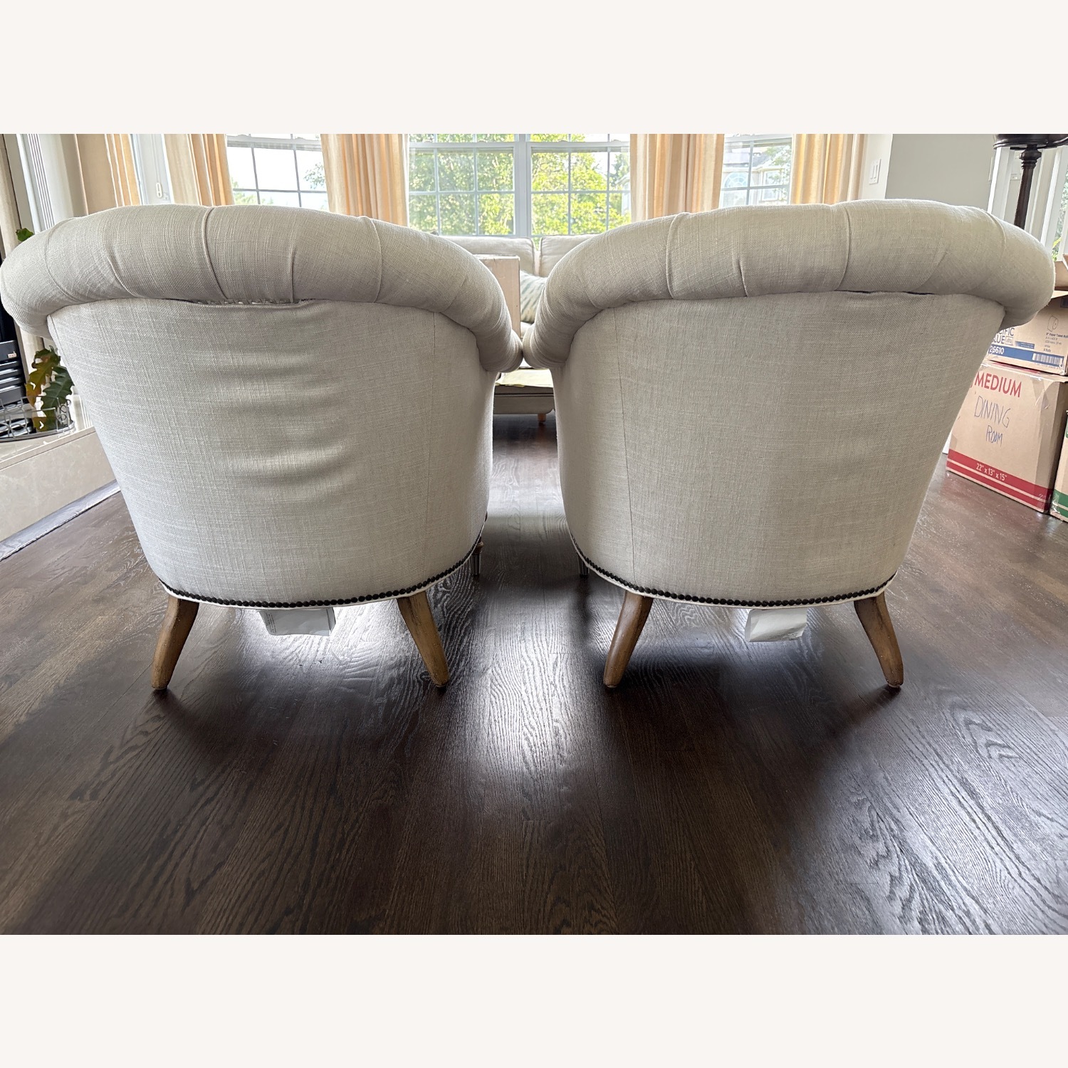 Lee Industries Natural Fabric Accent Chairs - image-6