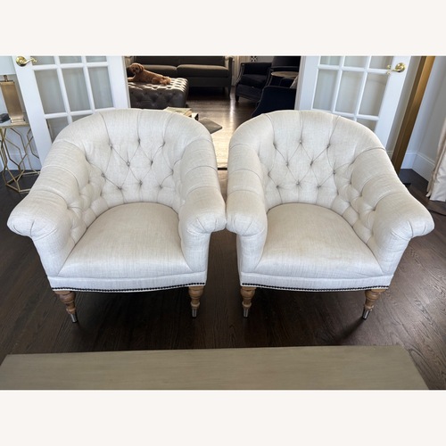 Used Lee Industries Natural Fabric Accent Chairs for sale on AptDeco