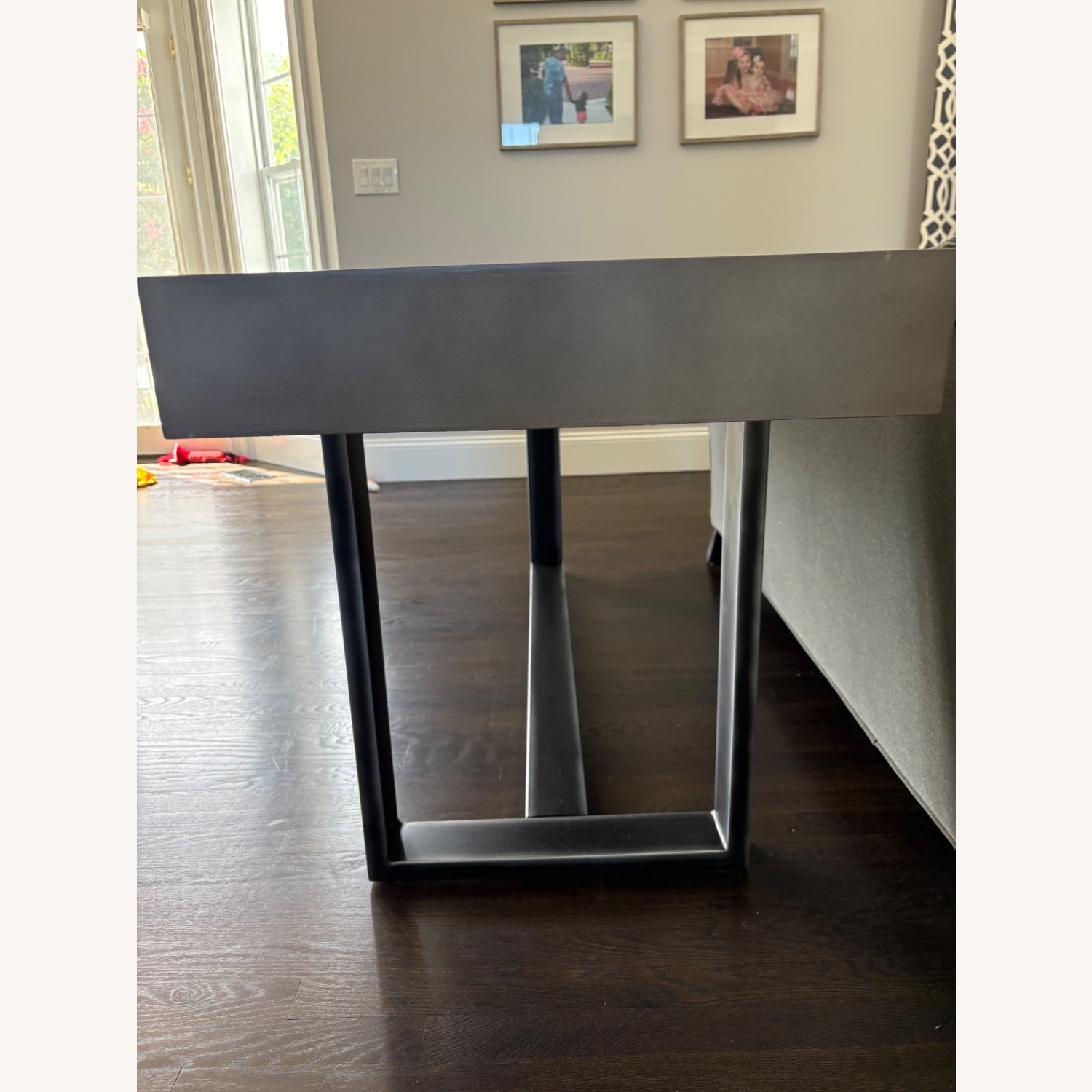 Light Gray Concrete Side Table - image-3