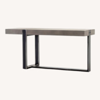 Light Gray Concrete Side Table