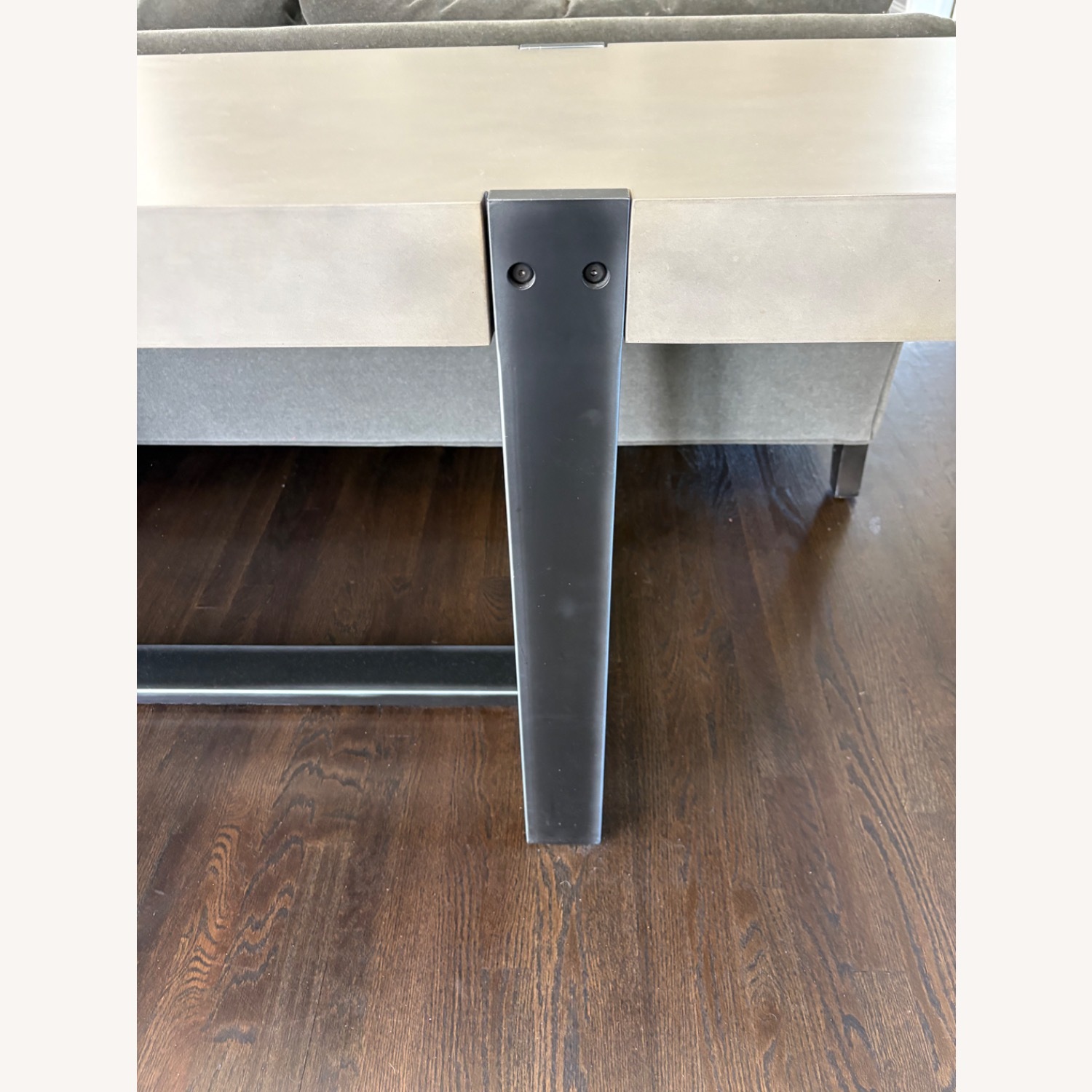 Light Gray Concrete Side Table - image-4