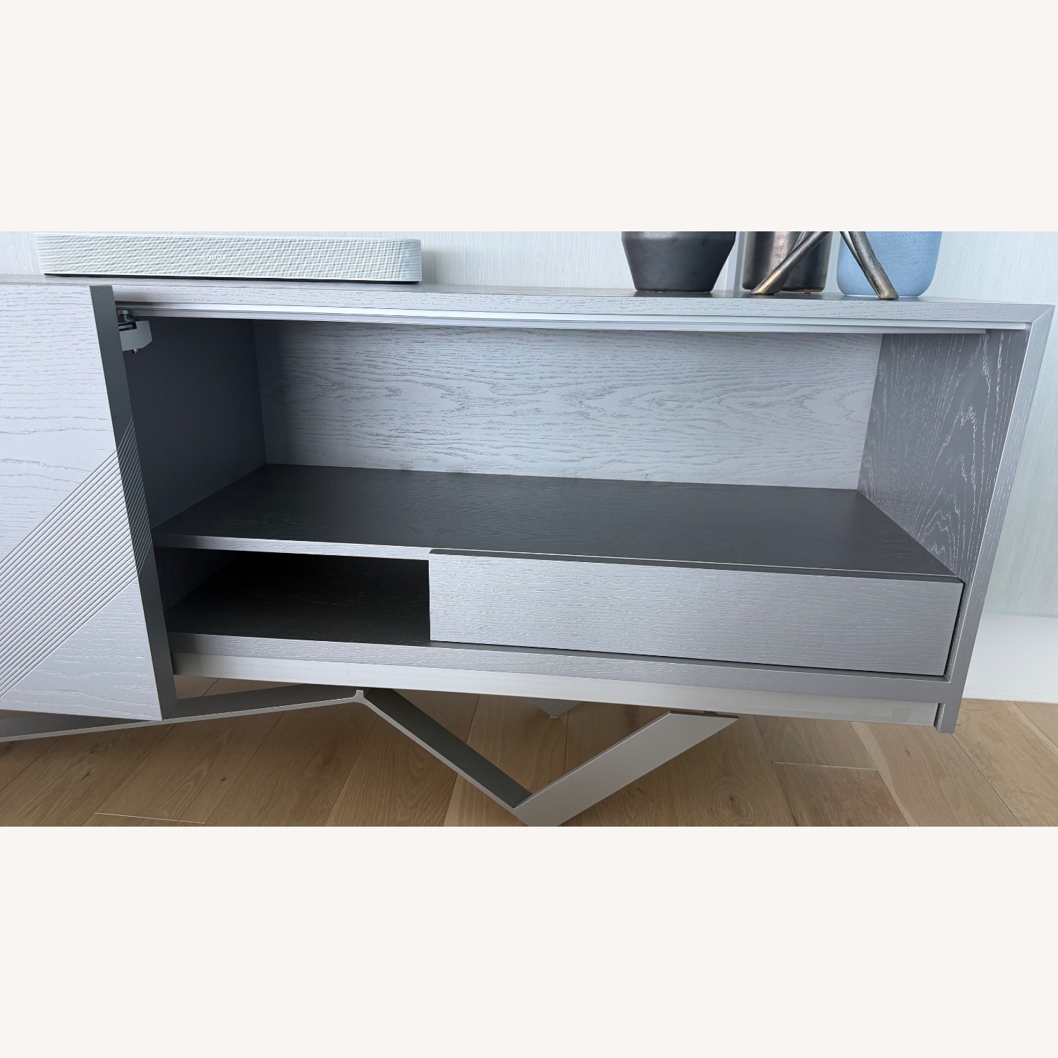 Roche Bobois Track Dark Gray Wood Sideboard - image-4