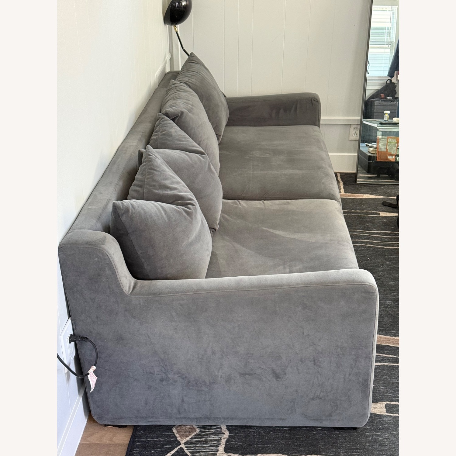 Gus Modern Flipside Light Gray Fabric Sleeper Sofa - image-3