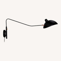 Article Leap Black Stainless Steel Wall Lamp