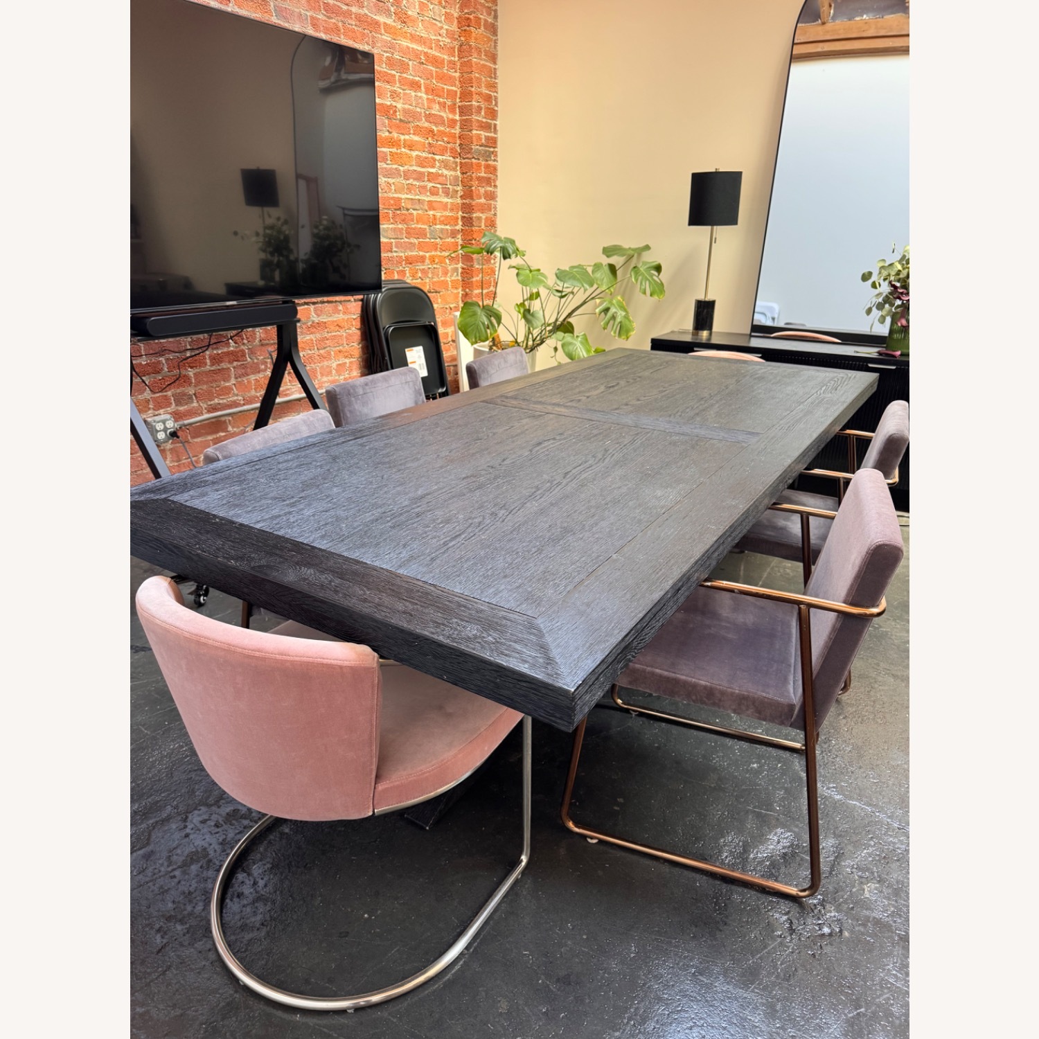 Restoration Hardware 1960s French X-Base Rectangular Dining Table - image-3