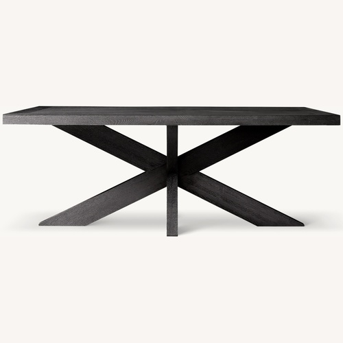 Used Restoration Hardware 1960s French X-Base Rectangular Dining Table for sale on AptDeco