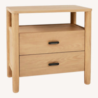 West Elm Hargrove Grand Natural Wood Nightstand